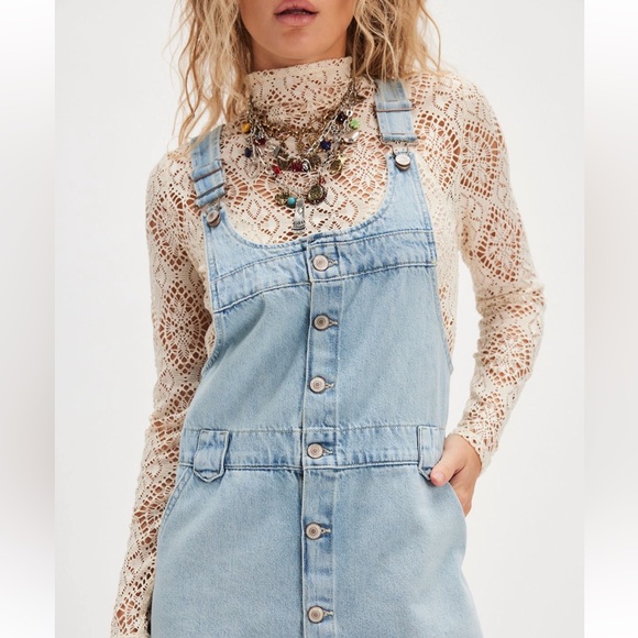 We The Free Dresses & Skirts - We The Free Edie Denim Skirtall - Apple Blues